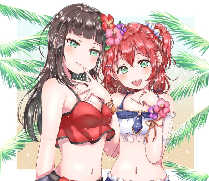 kurosawa dia and kurosawa ruby (love live! and 1 more) drawn by kaisou_(0731waka)