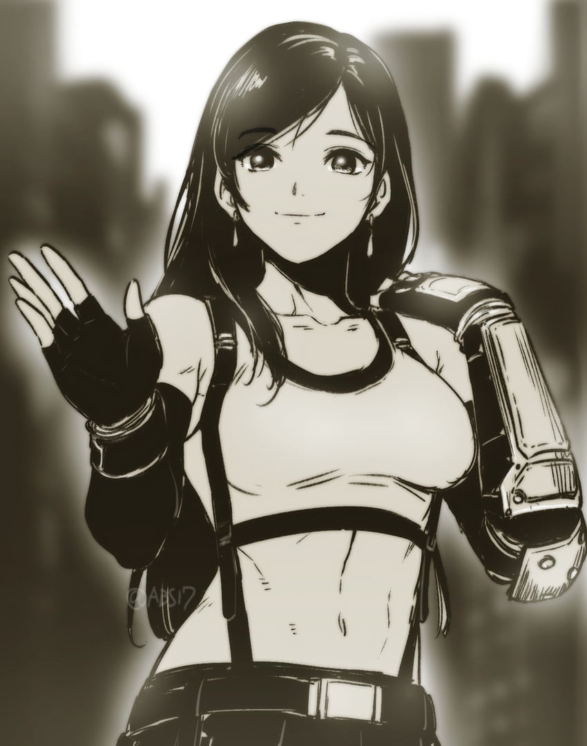tifa lockhart (final fantasy and 2 more) drawn by aoba_(smartbeat)