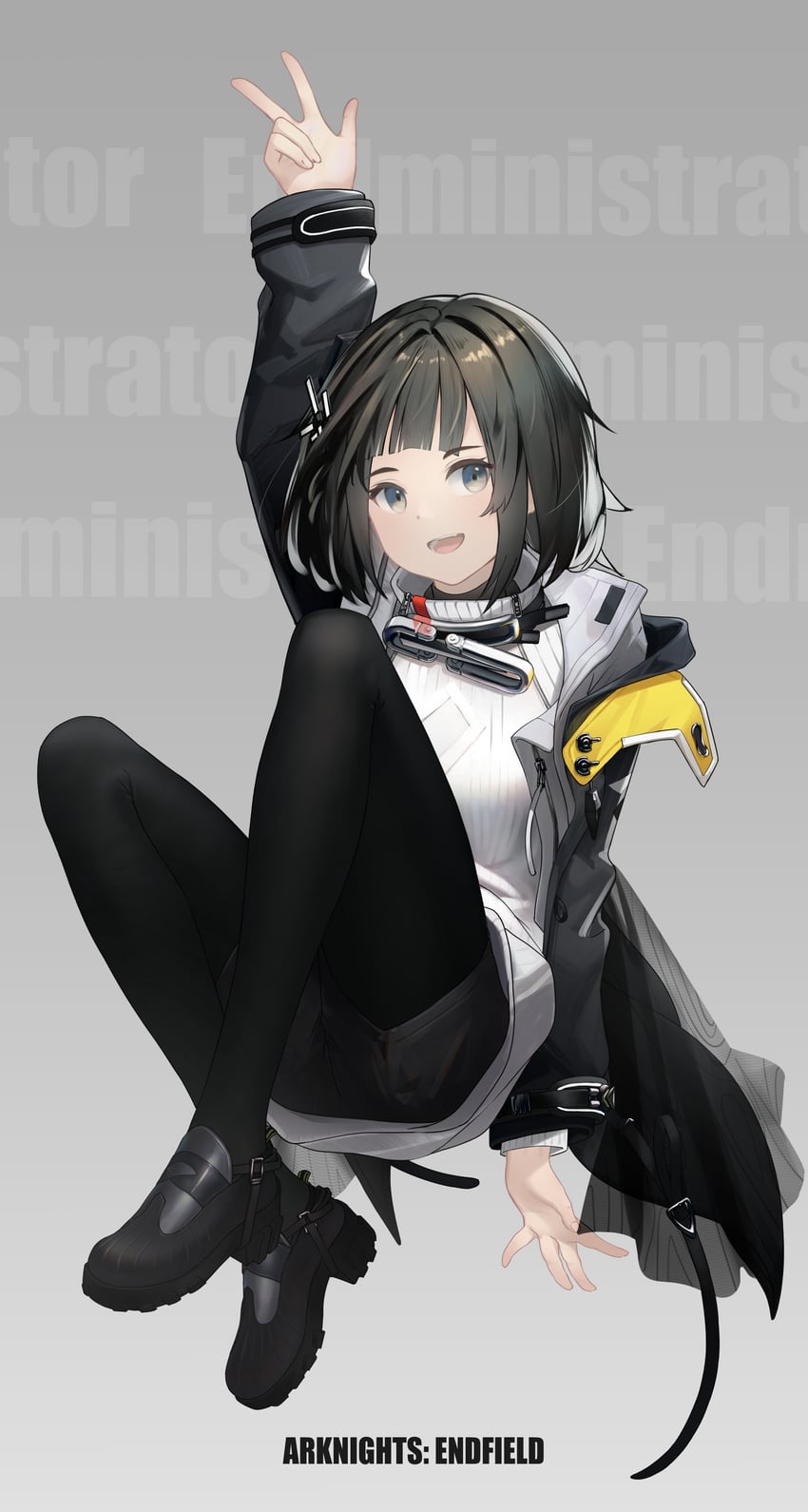 endministrator and female endministrator (arknights and 1 more) drawn by yuyu_guantou_(marky)