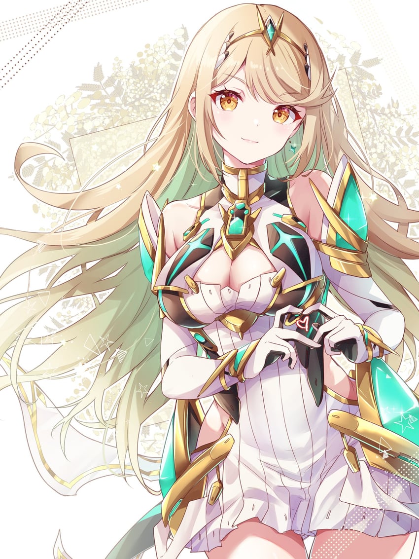 mythra (xenoblade chronicles and 1 more) drawn by ui_frara