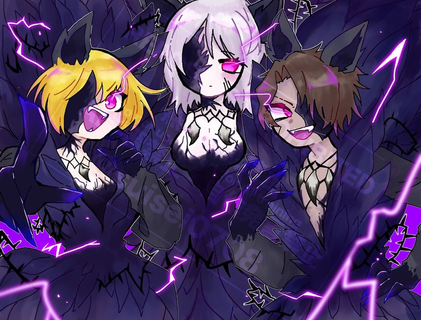 don quixote, faust, and heathcliff (project moon and 1 more) drawn by suisei0708