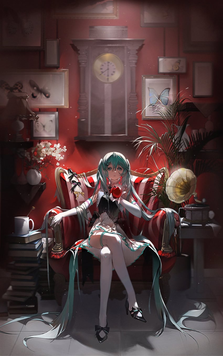 hatsune miku (vocaloid and 1 more) drawn by shikakrosho