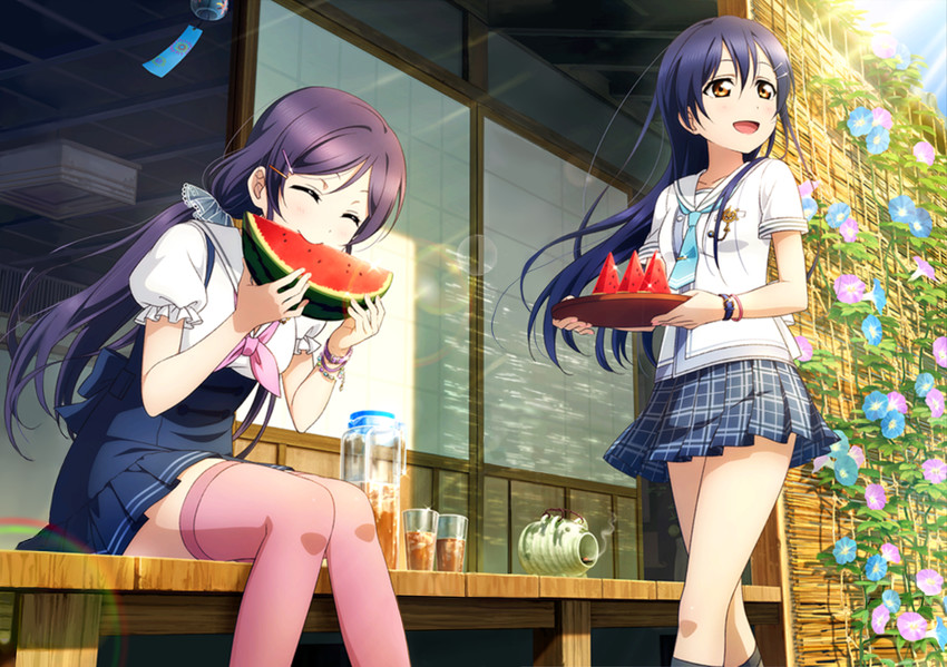 tojo nozomi and sonoda umi (love live! and 2 more)