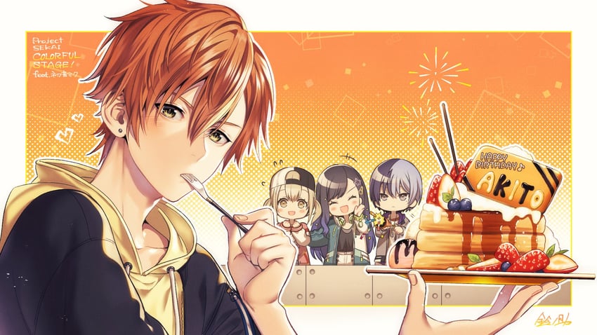 shinonome akito, shiraishi an, aoyagi touya, and azusawa kohane (project sekai) drawn by suzunosuke_(sagula)