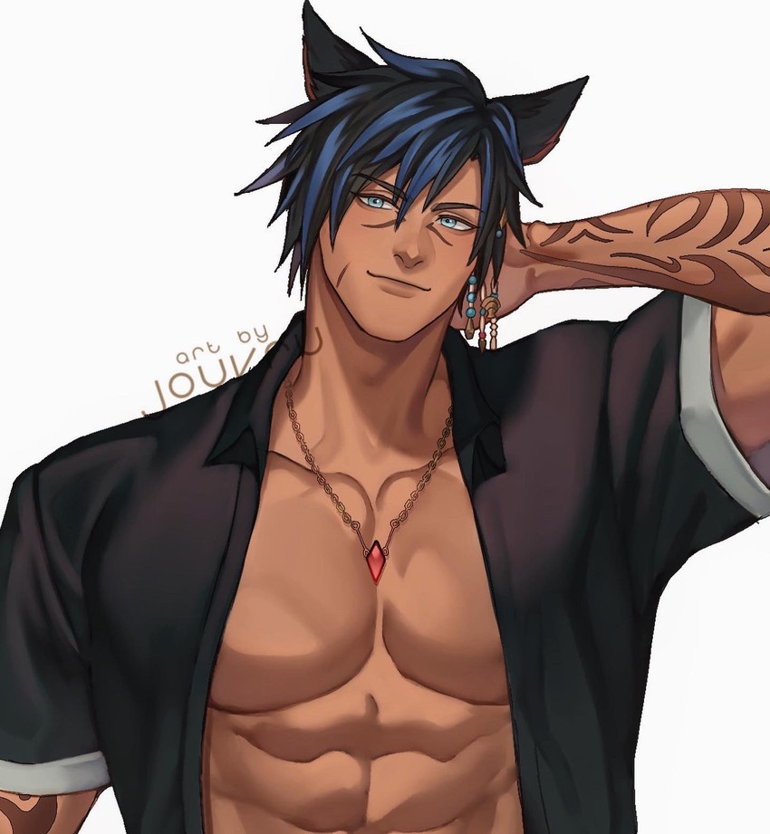 warrior of light (final fantasy and 1 more) drawn by jouvru