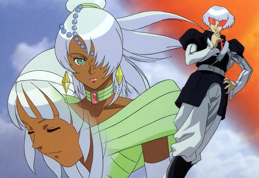 loran cehack, laura rolla, and harry ord (gundam and 1 more)