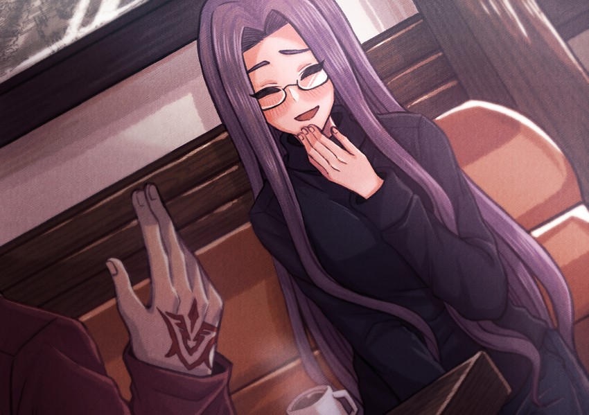 fujimaru ritsuka and medusa (fate and 2 more) drawn by 021_shiro