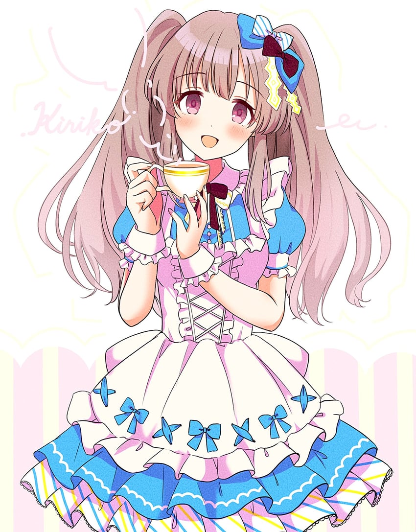 yukoku kiriko (idolmaster and 1 more) drawn by potesara888