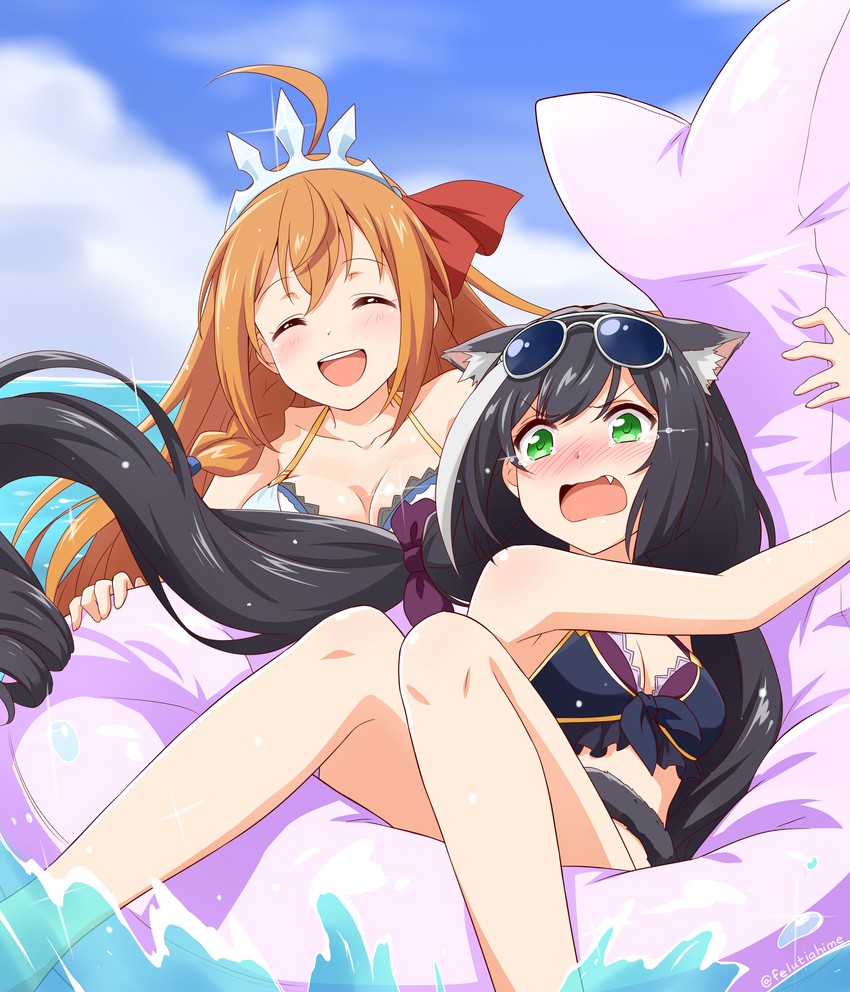 karyl and pecorine (princess connect!) drawn by felutiahime