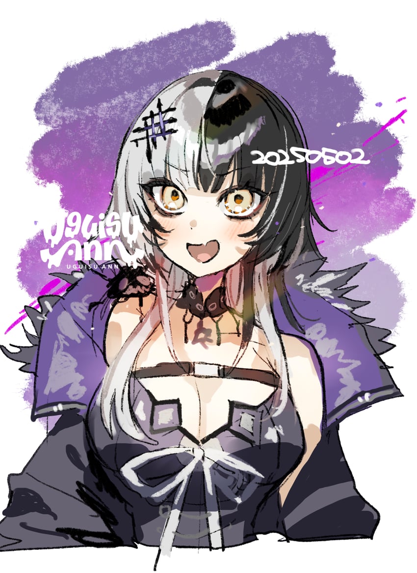 shiori novella and yorick (hololive and 1 more) drawn by uguisu_ann