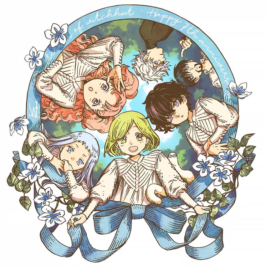 coco, qifrey, brushbuddy, olruggio, agott, and 2 more (tongari boushi no atelier) drawn by shirahama_kamome