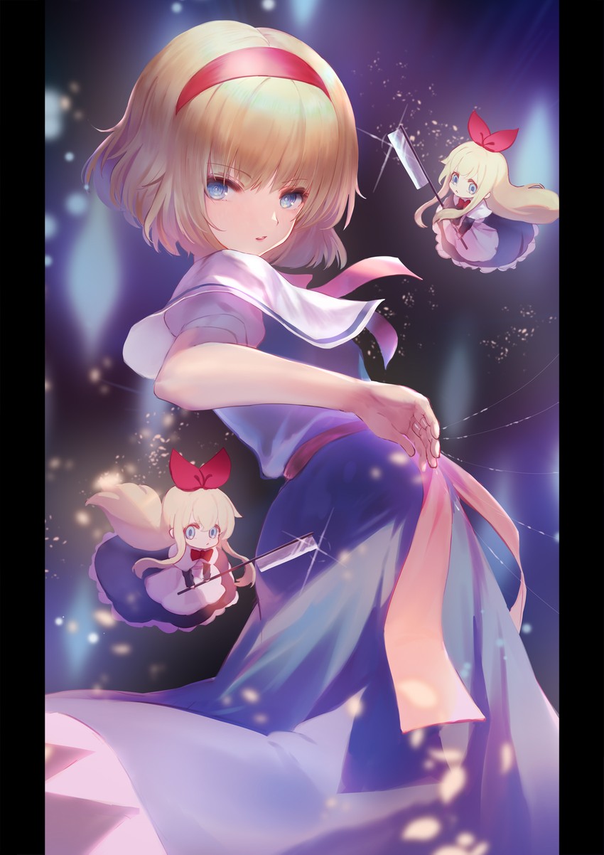 alice margatroid and shanghai doll (touhou) drawn by dqn_(dqnww)