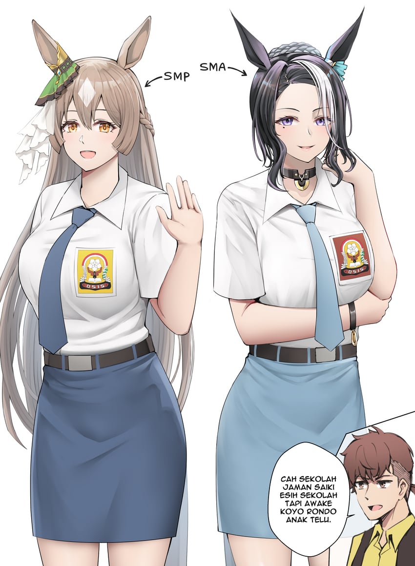 trainer, satono diamond, mejiro ramonu, and team spica's trainer (umamusume) drawn by arki_arasy
