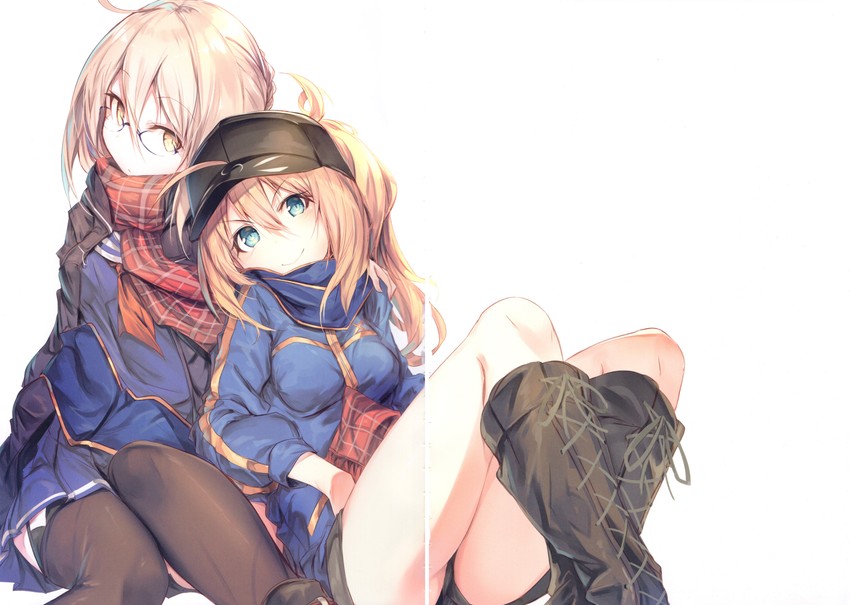 artoria pendragon, mysterious heroine x alter, and mysterious heroine x (fate and 1 more) drawn by fal_maro