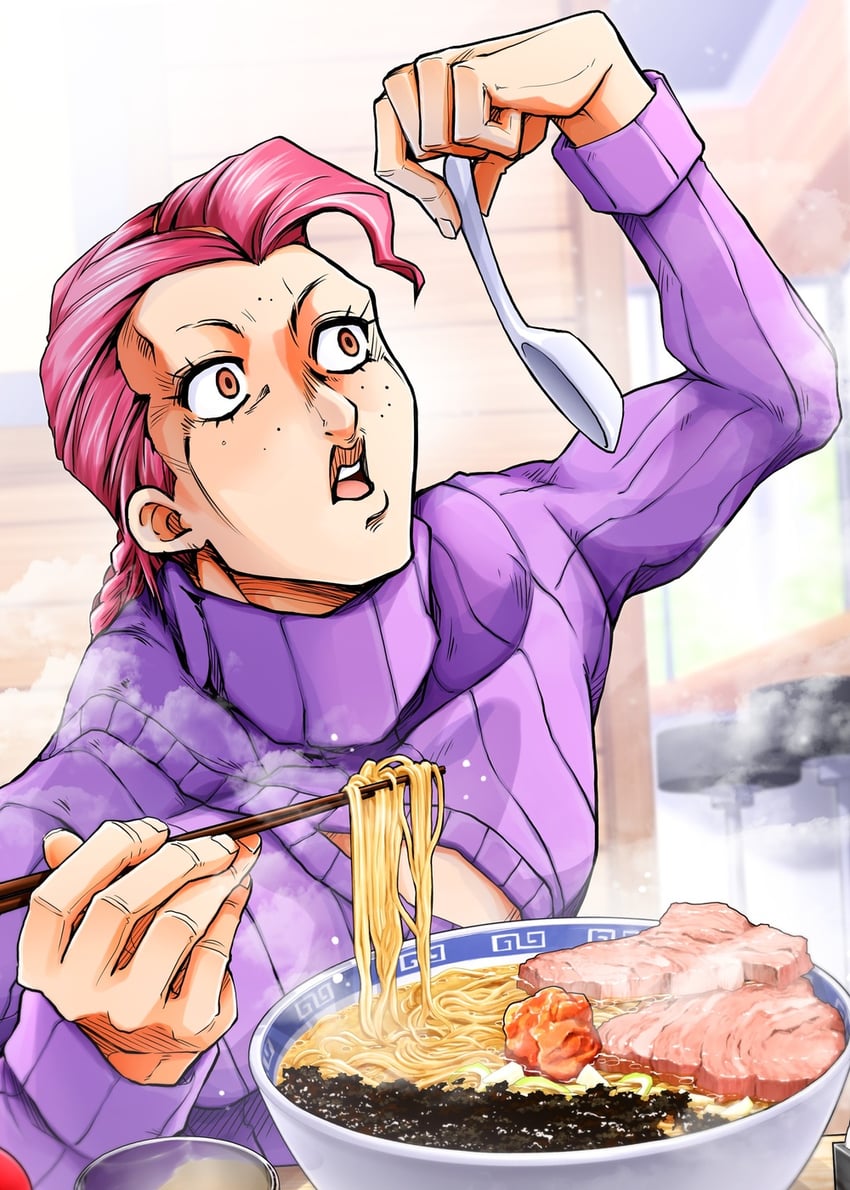 vinegar doppio (jojo no kimyou na bouken and 1 more) drawn by ooranokohaku