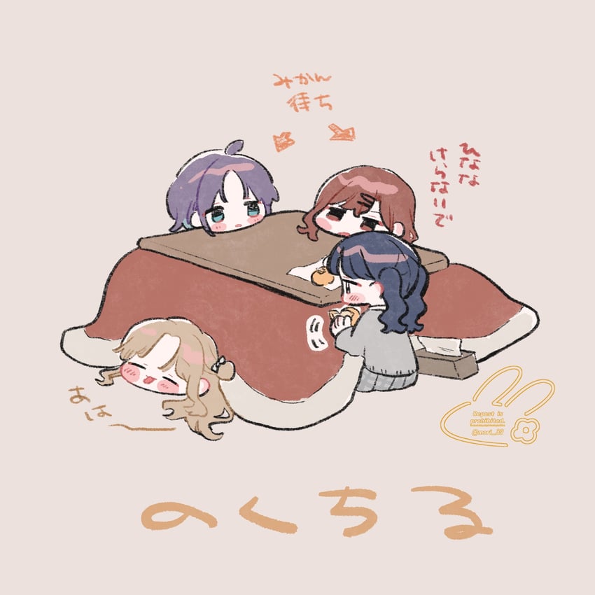 higuchi madoka, asakura toru, fukumaru koito, and ichikawa hinana (idolmaster and 1 more) drawn by hanamori_rika