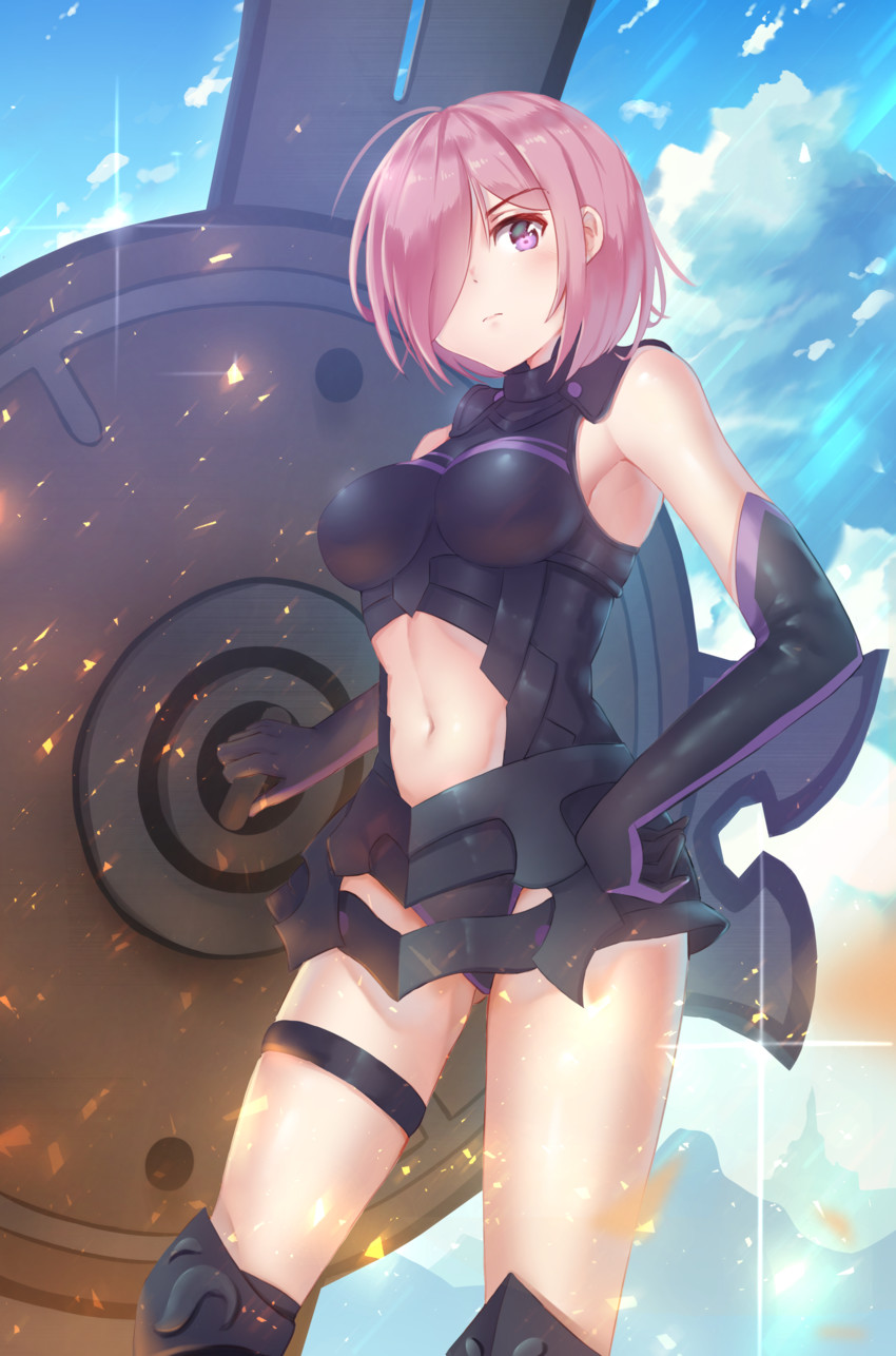 mash kyrielight (fate and 1 more) drawn by holmemee