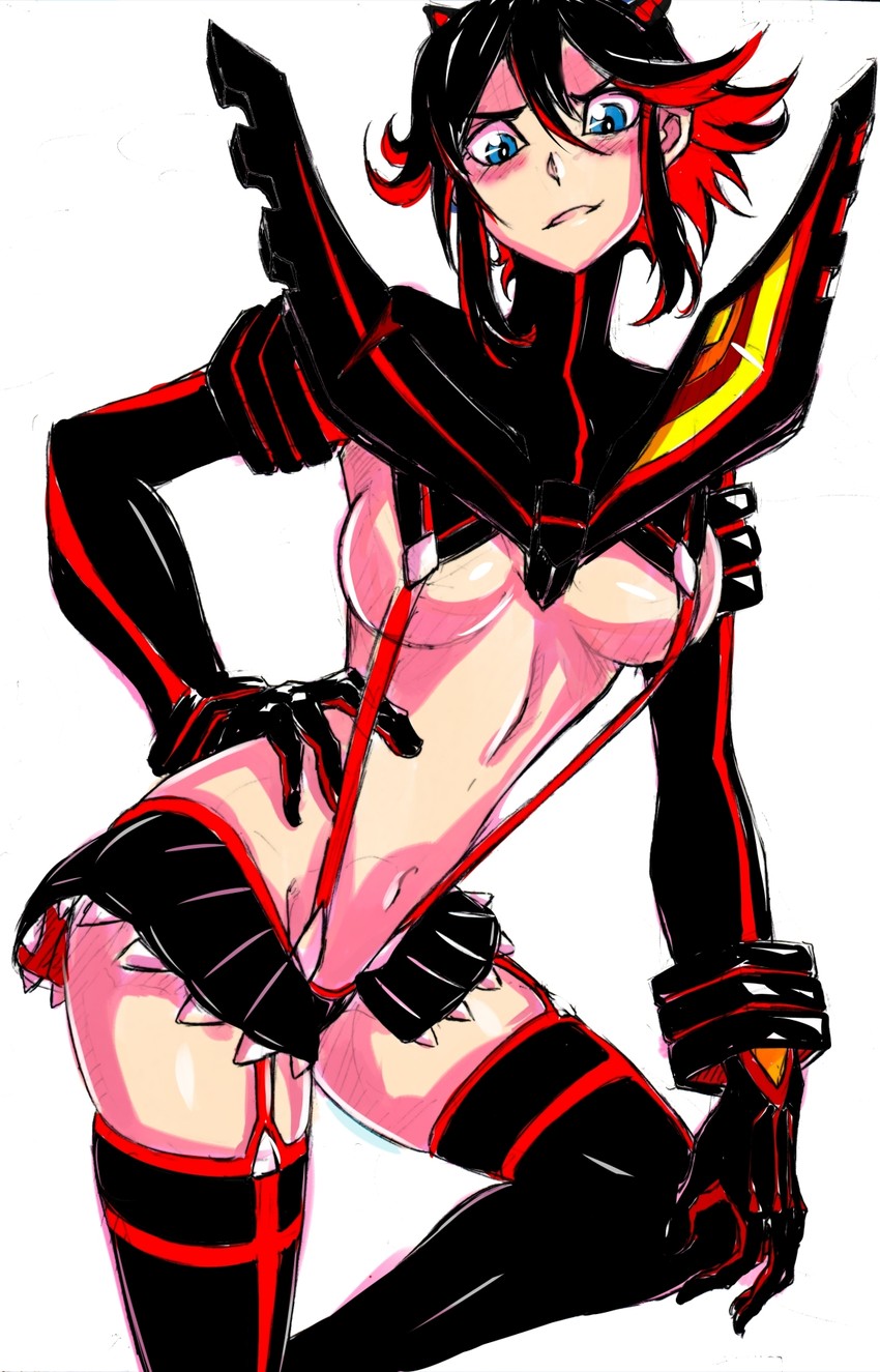 matoi ryuuko and senketsu (kill la kill) drawn by aqua_marine_(aqua000marine)