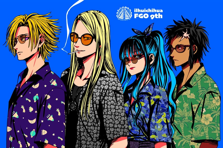 tenochtitlan, tezcatlipoca, daybit sem void, and izcalli (fate and 1 more) drawn by wakkamaji