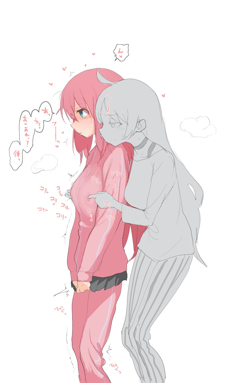 gotoh hitori and ijichi seika (bocchi the rock!) drawn by ahhhkusu