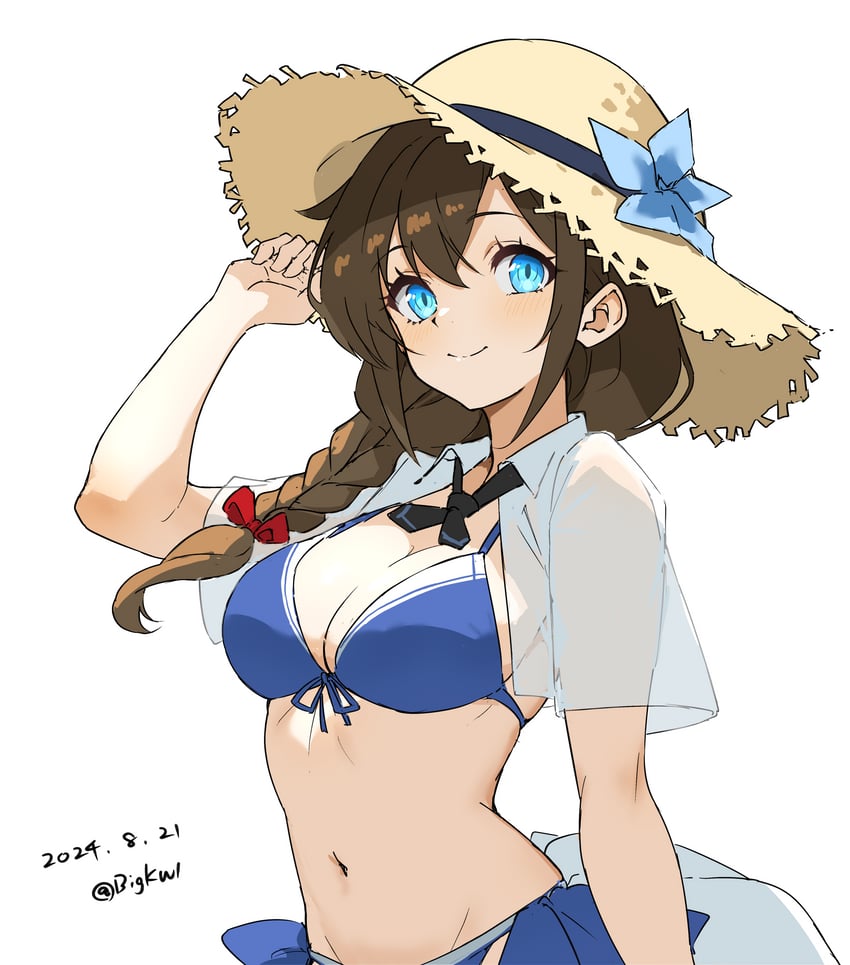 shigure and shigure kai san (kantai collection) drawn by bigkwl