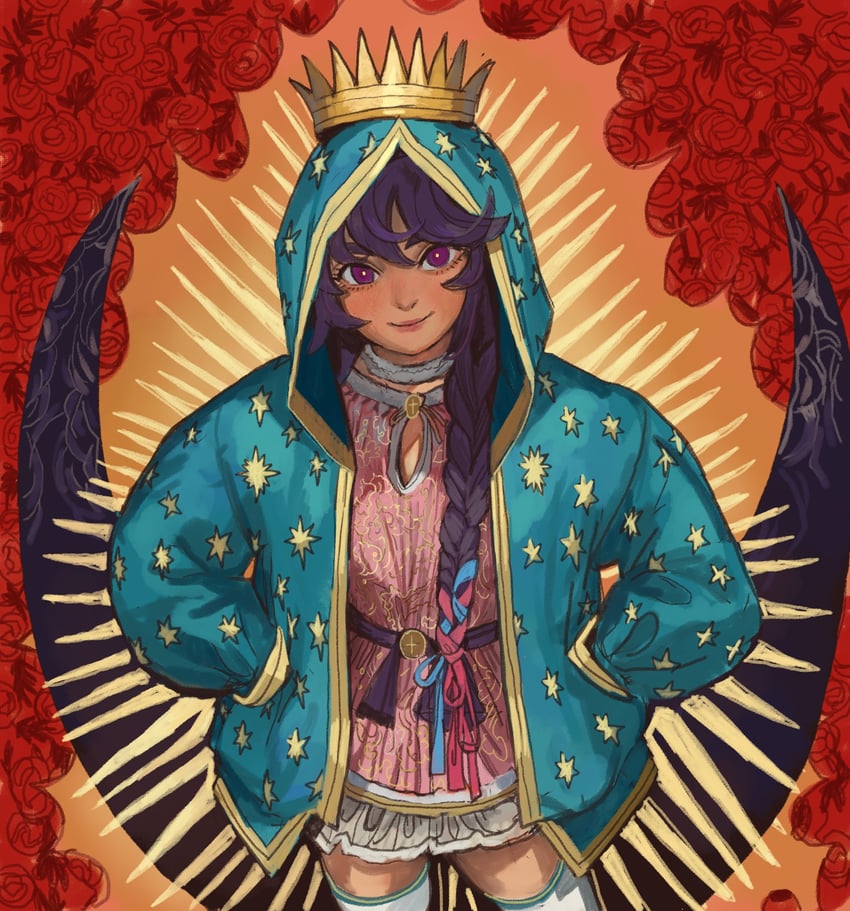lupe del rosal (our lady of guadalupe and 1 more) drawn by mossacannibalis