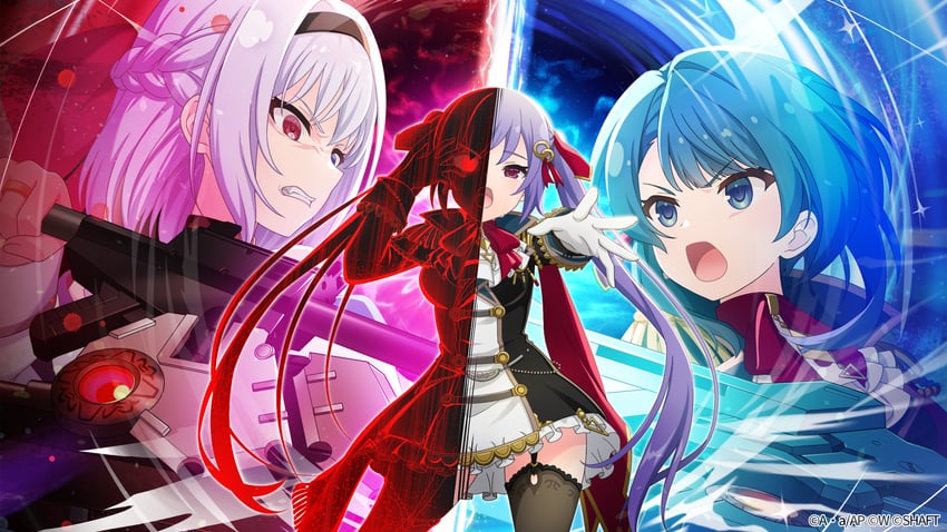 aizawa kazuha, matsumura fuuka, and torii miho (assault lily)