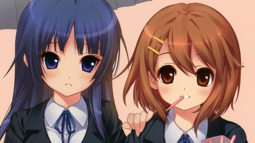akiyama mio and hirasawa yui (k-on! and 1 more) drawn by shirahane_nao