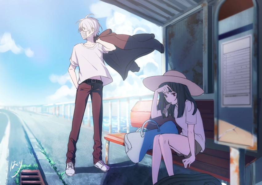 sachi and onii-san (sachi-iro no one room) drawn by hakuri