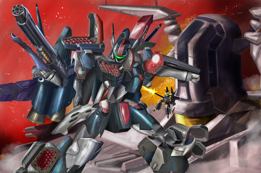 saotome alto, vf-25, ozma lee, and macross quarter (macross and 1 more) drawn by i.t.o_daynamics