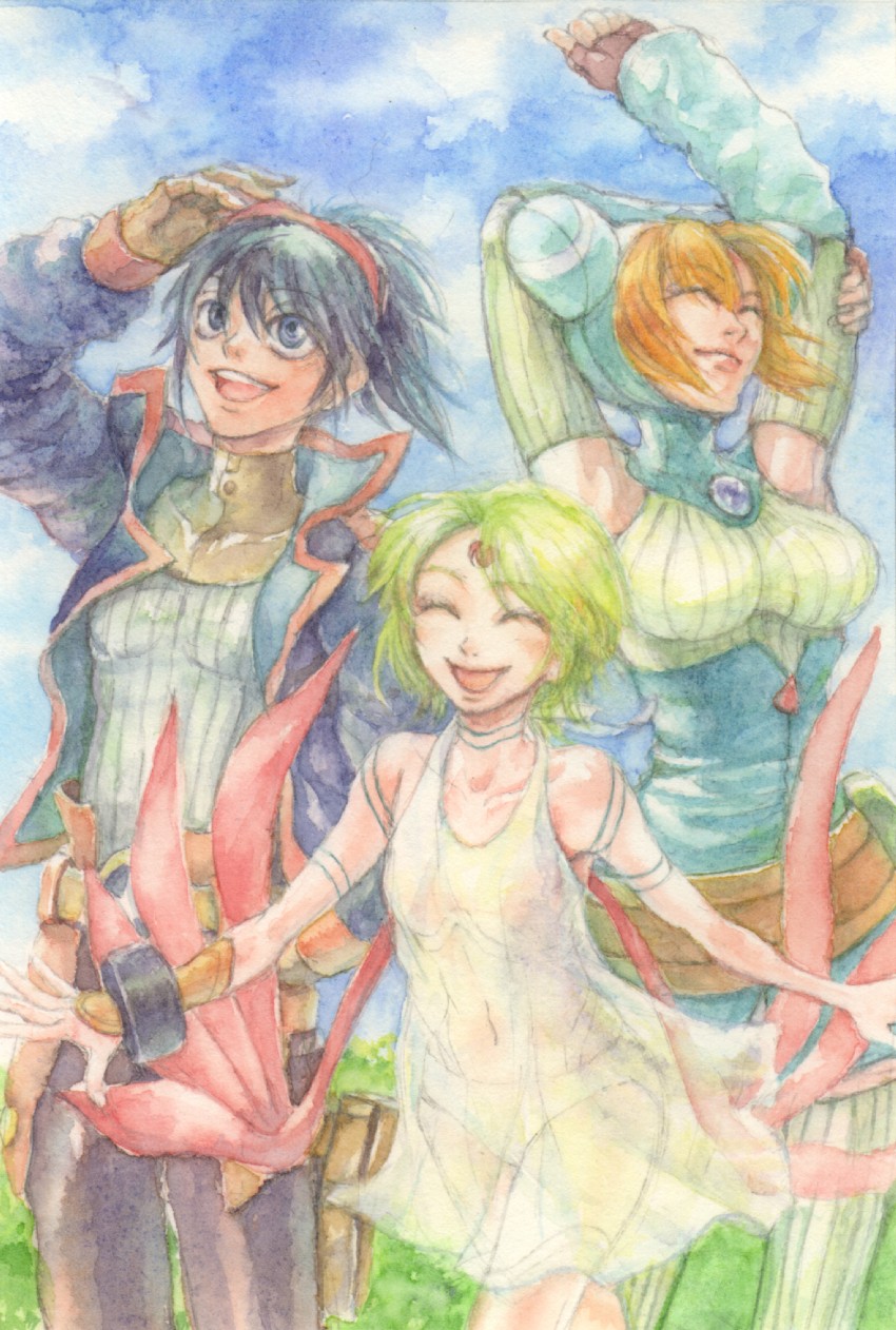 nina and lin (breath of fire and 1 more) drawn by lira_mist