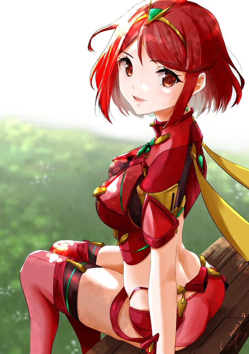 pyra (xenoblade chronicles and 1 more) drawn by nayuta-kanata