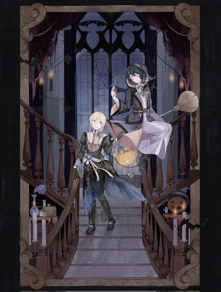 tenshouin eichi and aoba tsumugi (ensemble stars!) drawn by o875765