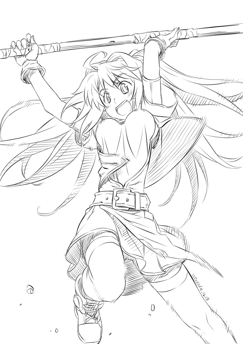 estelle bright (eiyuu densetsu and 1 more) drawn by isedaichi_ken