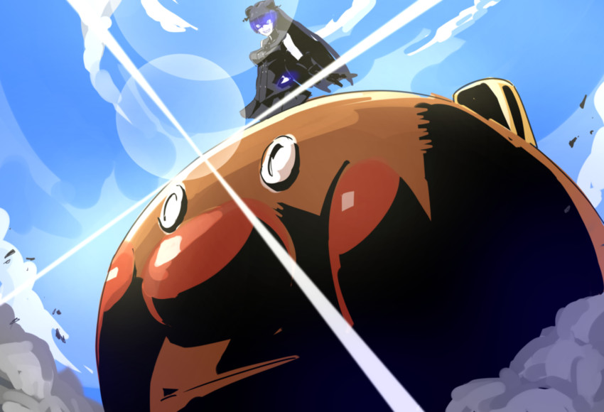 light cruiser oni and anpanman (kantai collection and 1 more) drawn by weasel_(close-to-the-edge)