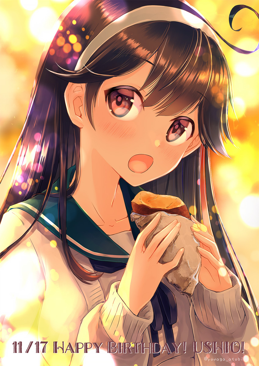 ushio (kantai collection) drawn by 496mm