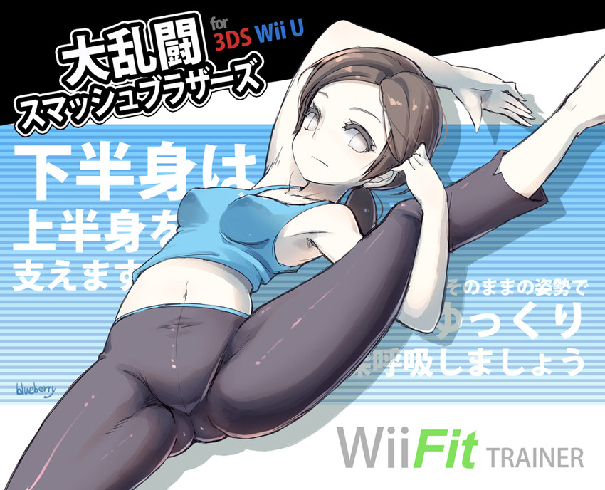 wii fit trainer (super smash bros. and 1 more) drawn by blueberry_(5959)
