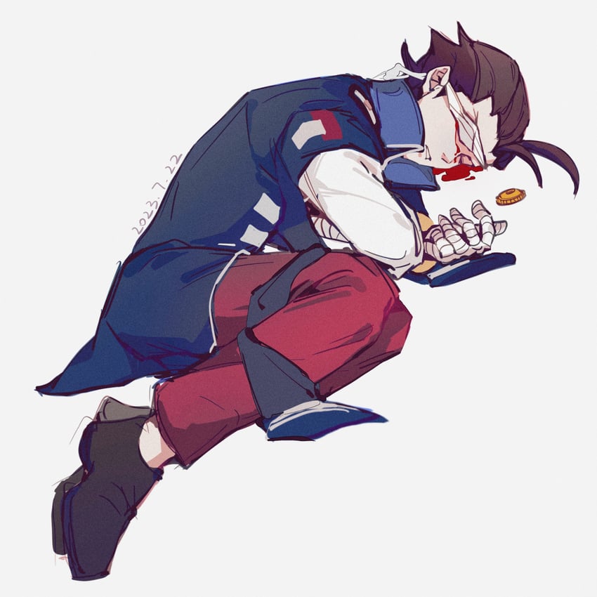 apollo justice (ace attorney and 1 more) drawn by lazy862111