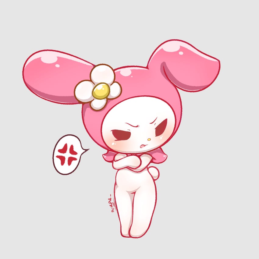 my melody (sanrio and 1 more) drawn by asafiy