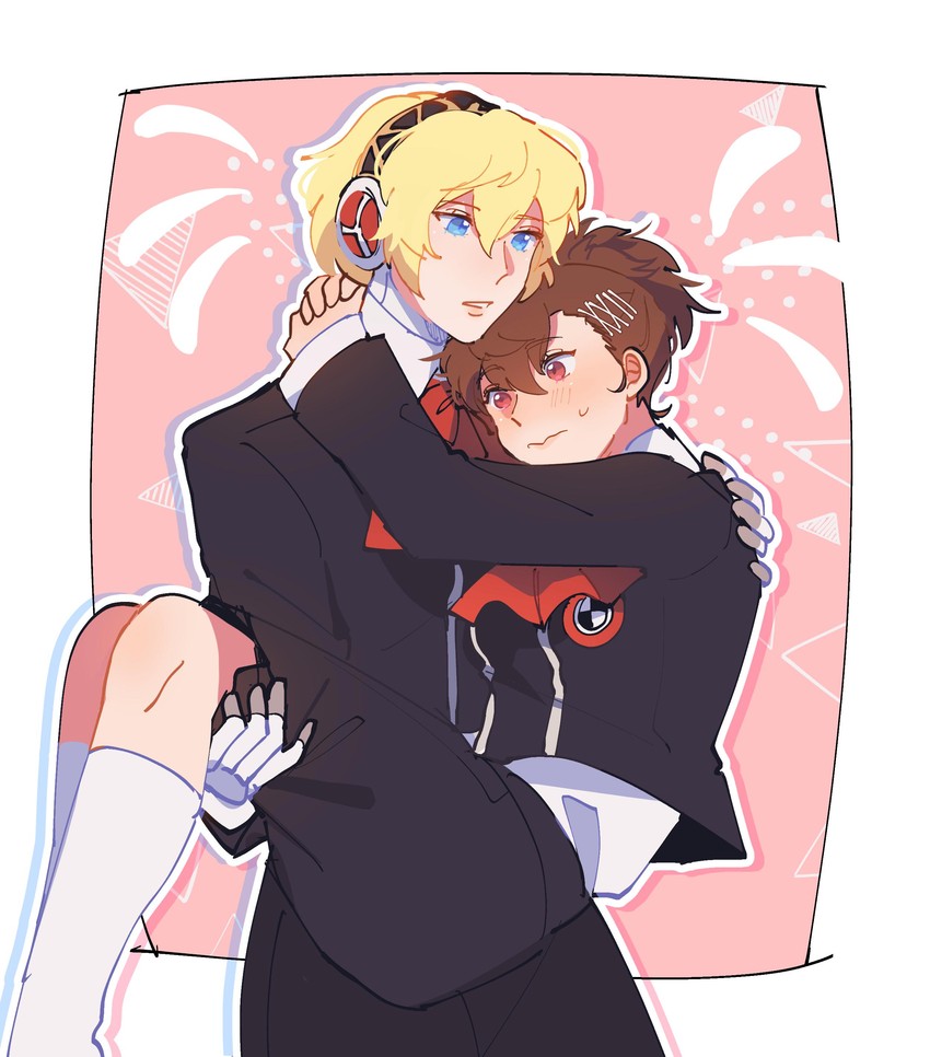 aigis and shiomi kotone (persona and 2 more) drawn by seirorath