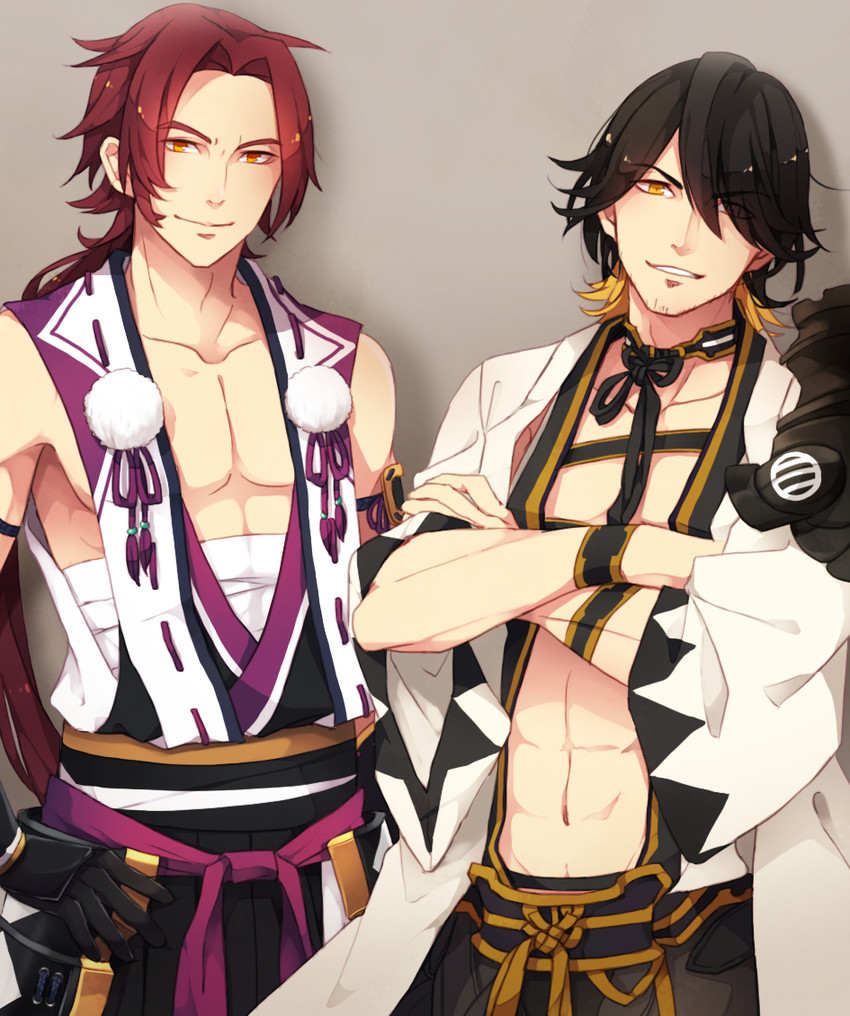 tonbokiri and nagasone kotetsu (touken ranbu) drawn by yugake_(mrnmrm)