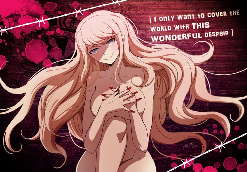 enoshima junko (danganronpa and 1 more) drawn by blanko!