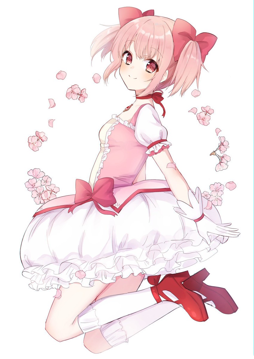 kaname madoka (mahou shoujo madoka magica) drawn by mochiko_(uyu_omochi)