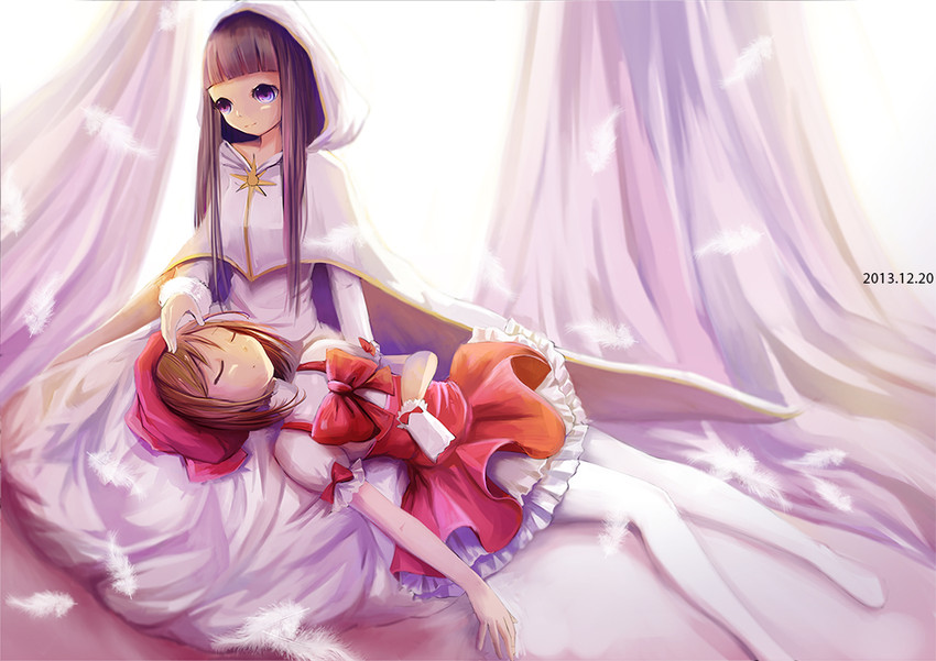 kinomoto sakura and daidouji tomoyo (cardcaptor sakura) drawn by kaminiraru1211