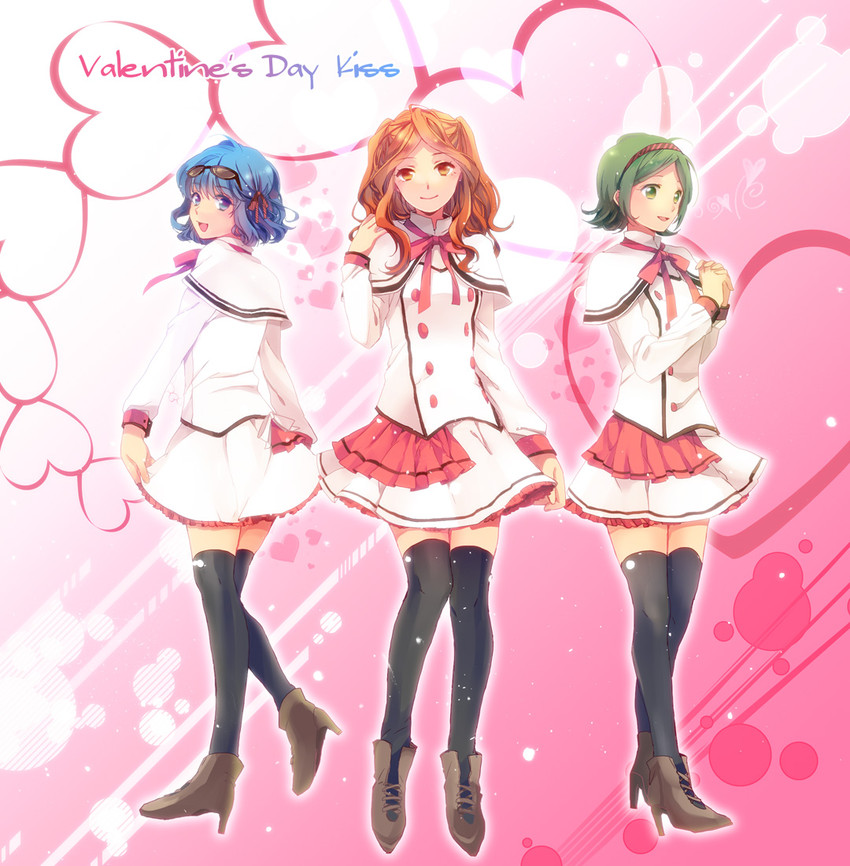 otonashi haruna, raimon natsumi, and kino aki (inazuma eleven) drawn by s-kura