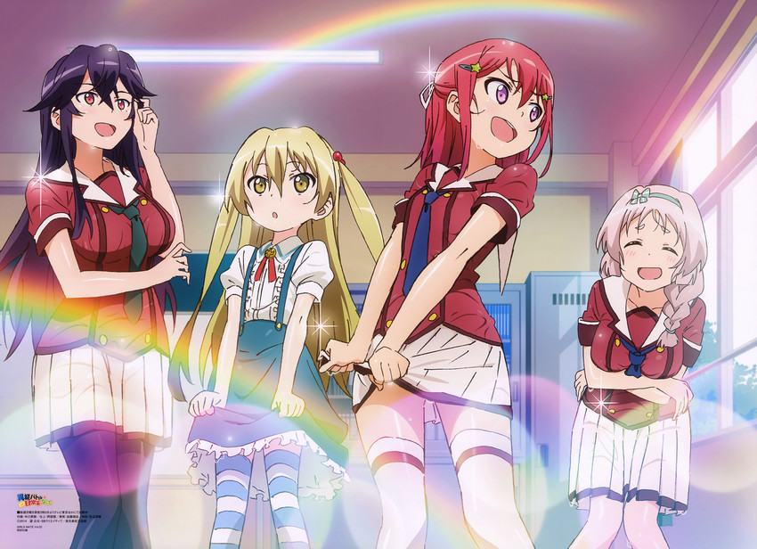 kanzaki tomoyo, kushikawa hatoko, himeki chifuyu, and takanashi sayumi (inou-battle wa nichijou-kei no naka de and 1 more) drawn by nakagawa_hideki
