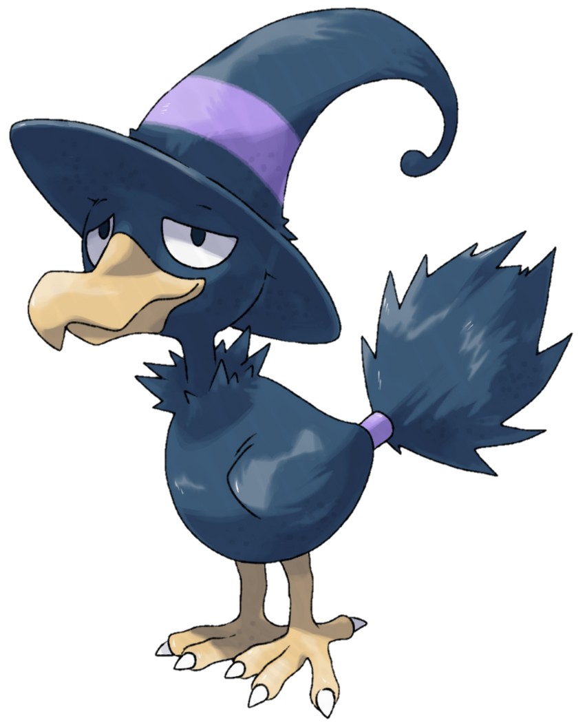 murkrow (pokemon and 1 more) drawn by etherealhaze