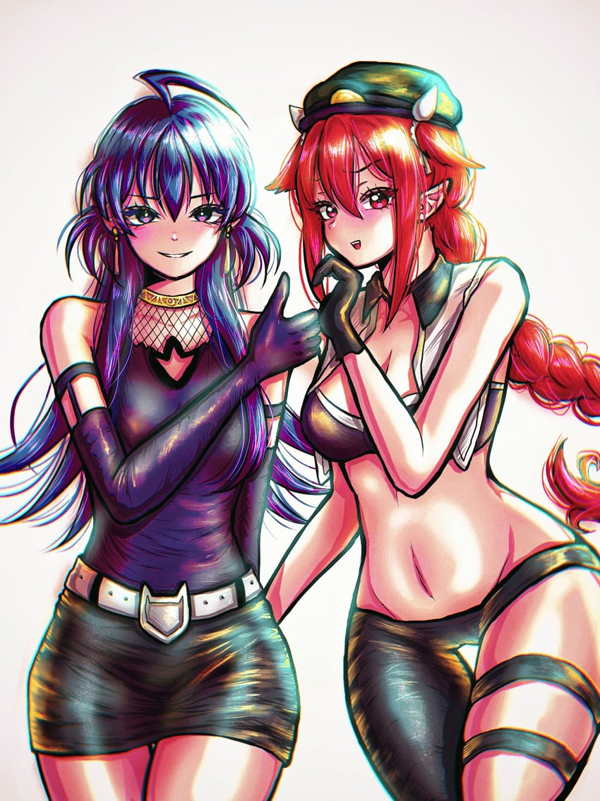 suzuki iruma and azazel ameri (mairimashita! iruma-kun) drawn by azulasi