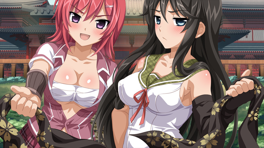 sukino miyo and hikage narumi (sakura spirit) drawn by wanaca