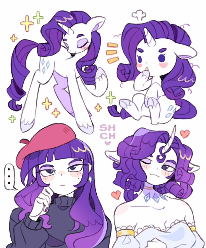 rarity (my little pony and 1 more) drawn by sharpycharot